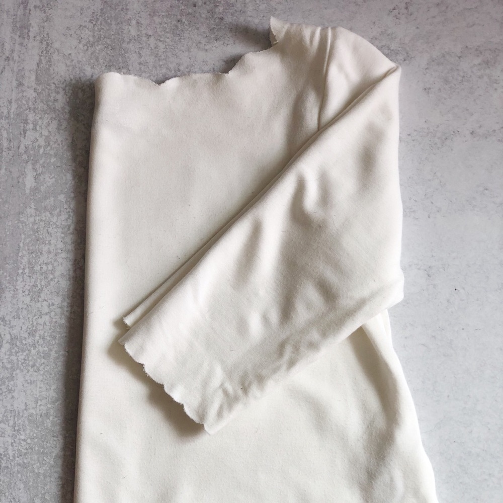 White scalloped blouse